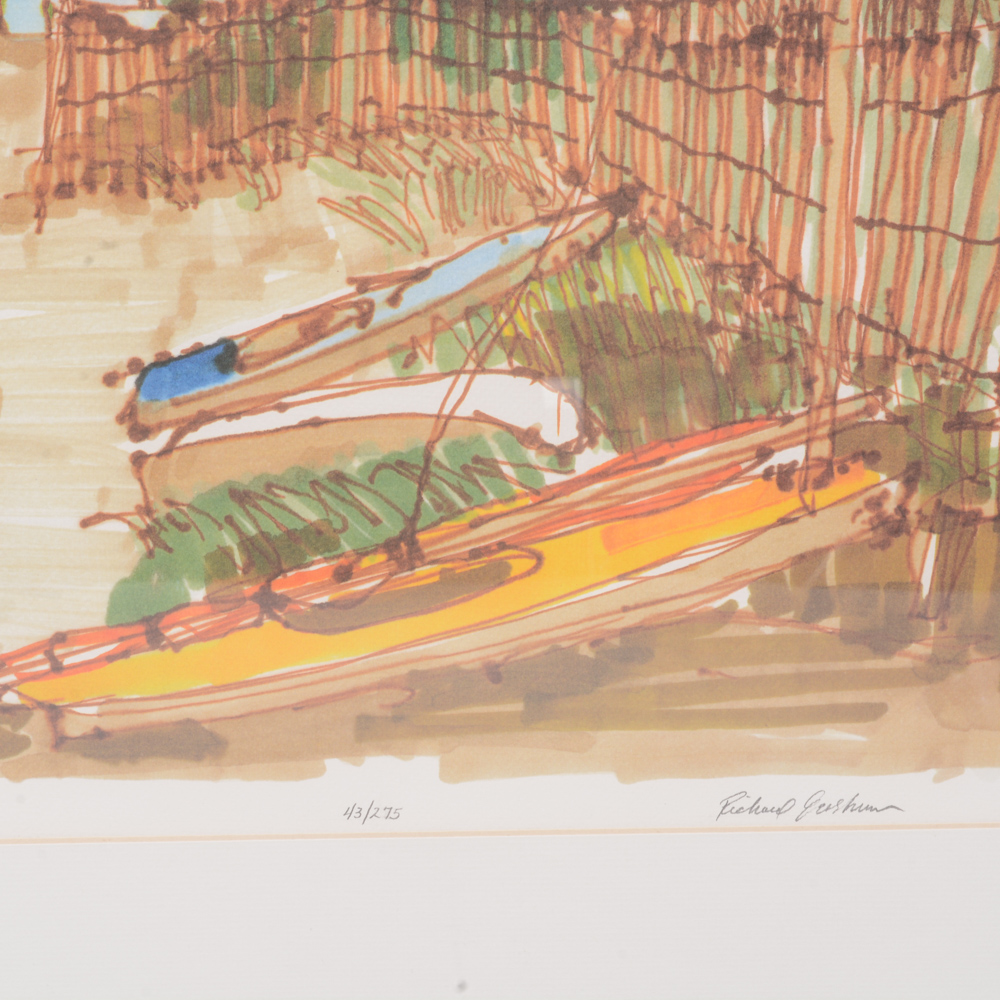 Richard Eastman Limited Edition Print 'Beachfront'