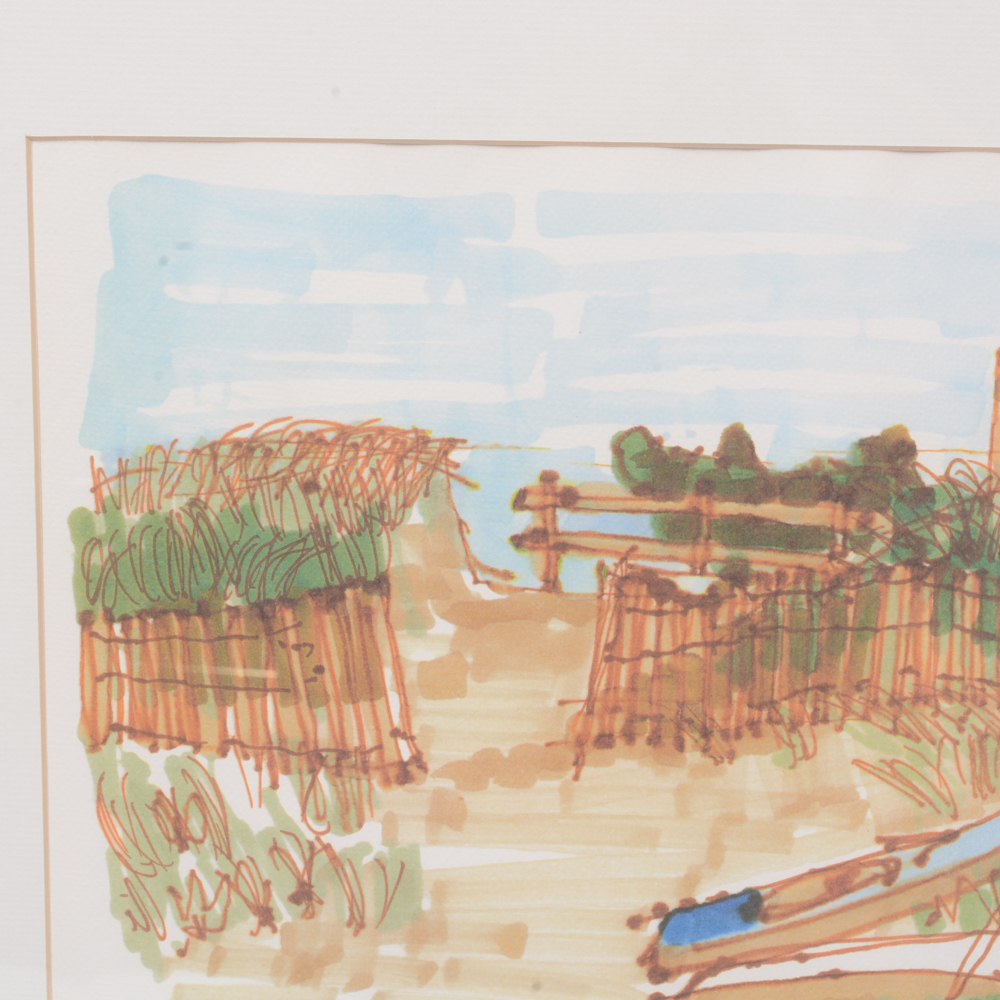 Richard Eastman Limited Edition Print 'Beachfront'