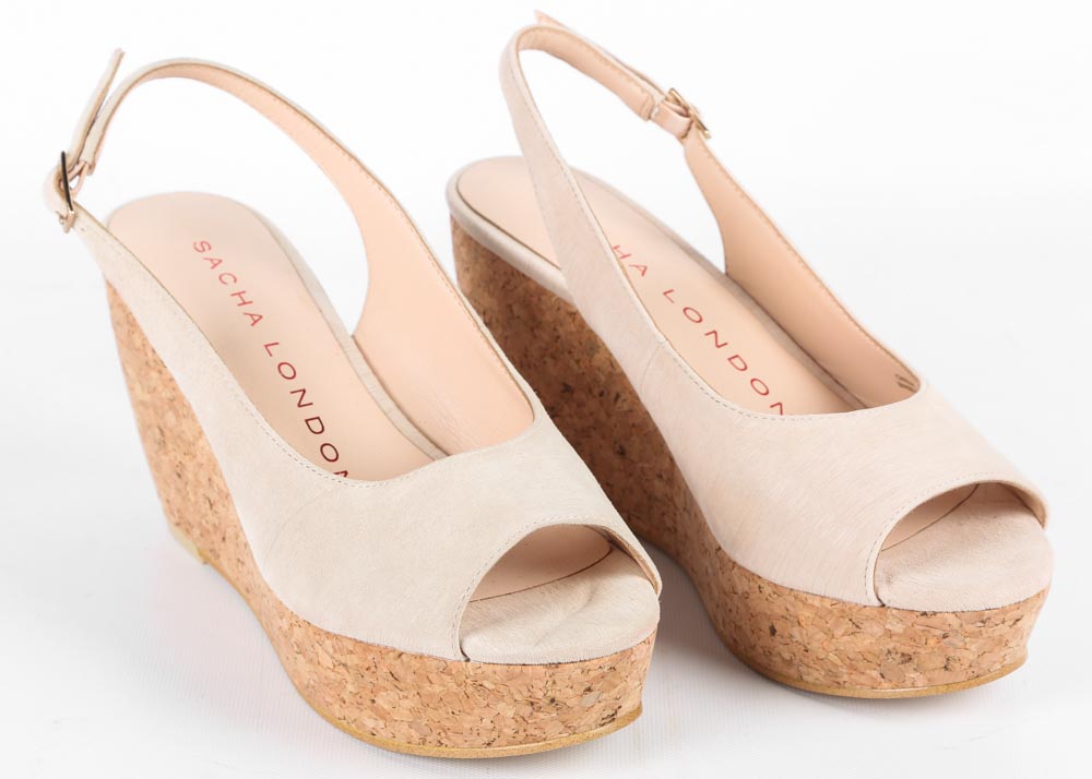 Sacha London Bruno Wedge Slingbacks