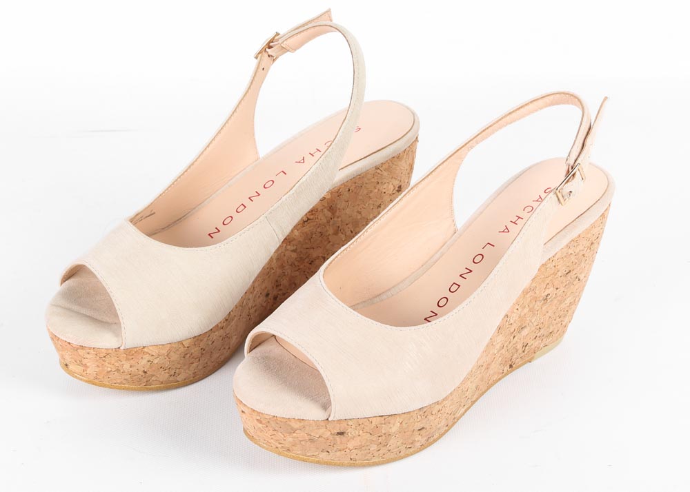 Sacha London Bruno Wedge Slingbacks
