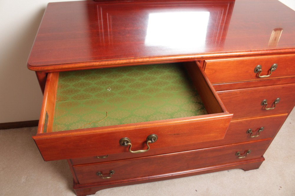 Vintage Pennsylvania House Cherry Dresser with Mirror