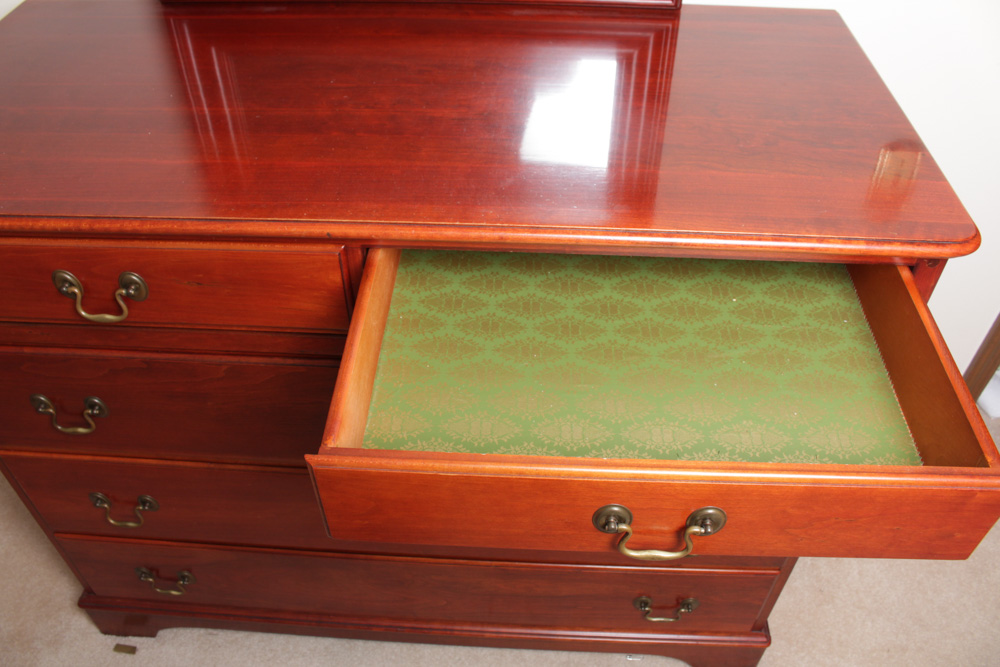 Vintage Pennsylvania House Cherry Dresser with Mirror