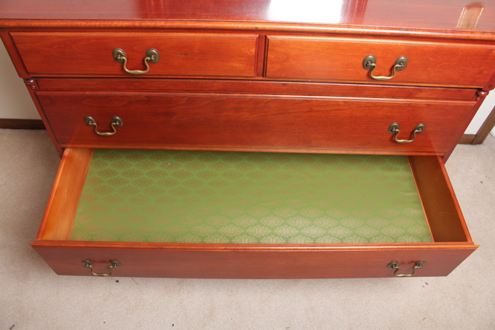 Vintage Pennsylvania House Cherry Dresser with Mirror