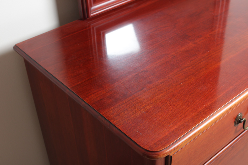 Vintage Pennsylvania House Cherry Dresser with Mirror