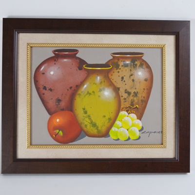 Laponas Framed Still Life Offset Lithograph