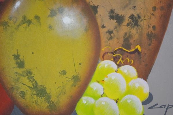 Laponas Framed Still Life Offset Lithograph