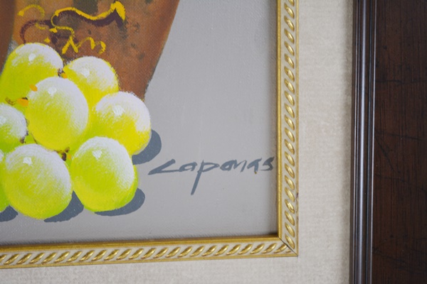 Laponas Framed Still Life Offset Lithograph