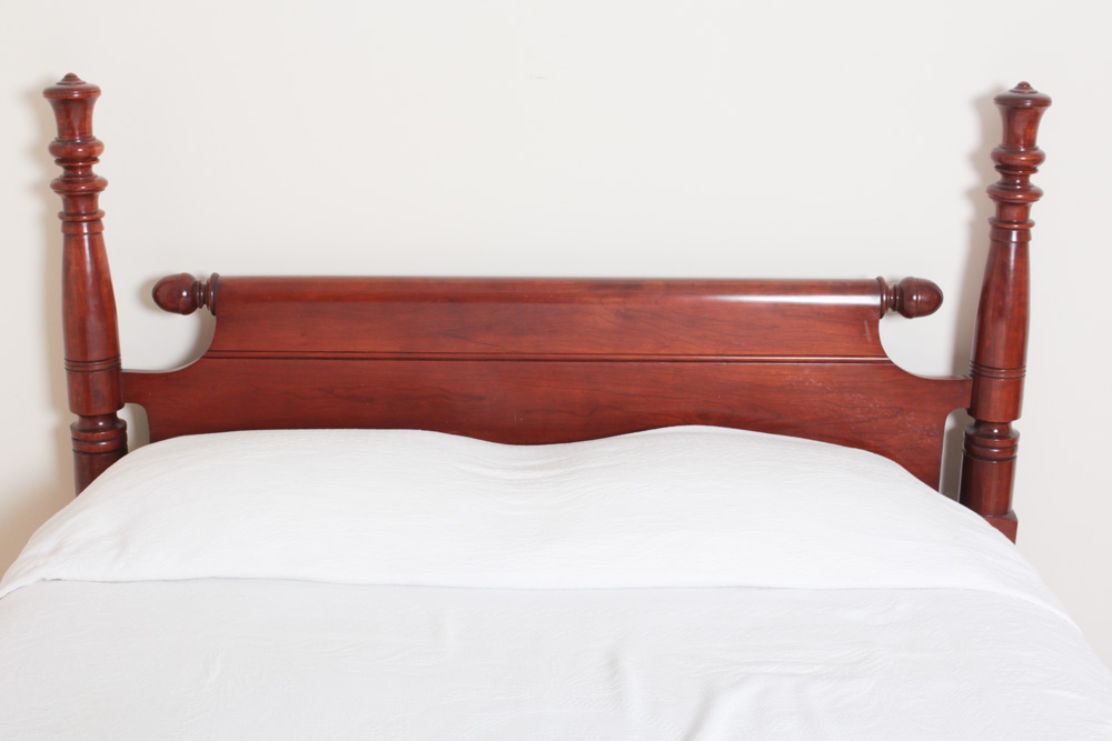 Vintage Four Poster Colonial Style Cherry Bed