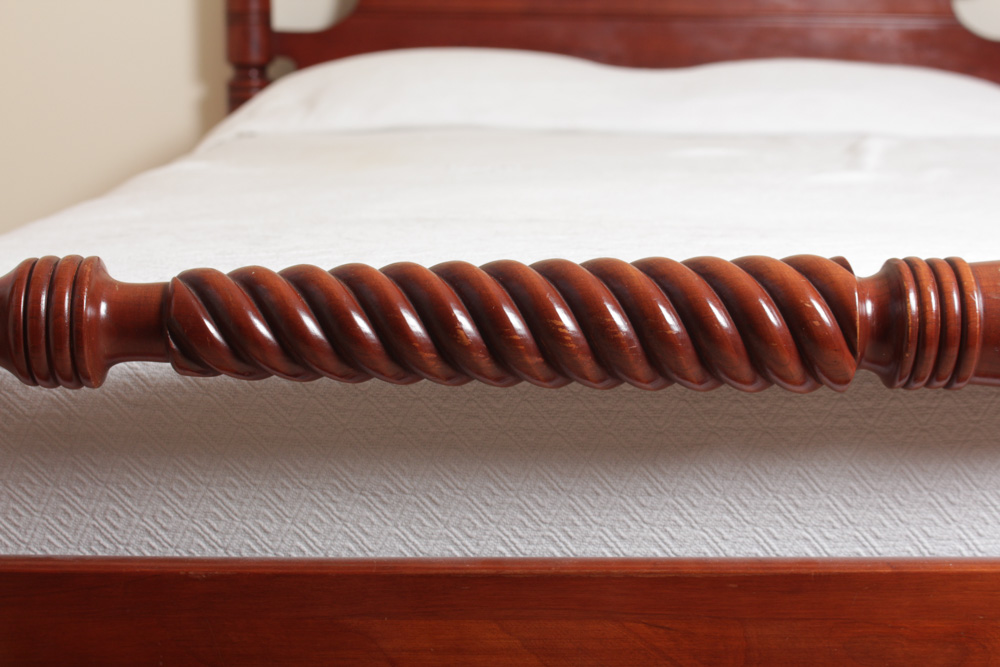 Vintage Four Poster Colonial Style Cherry Bed