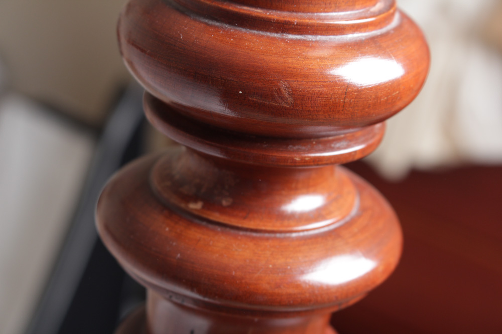 Vintage Four Poster Colonial Style Cherry Bed