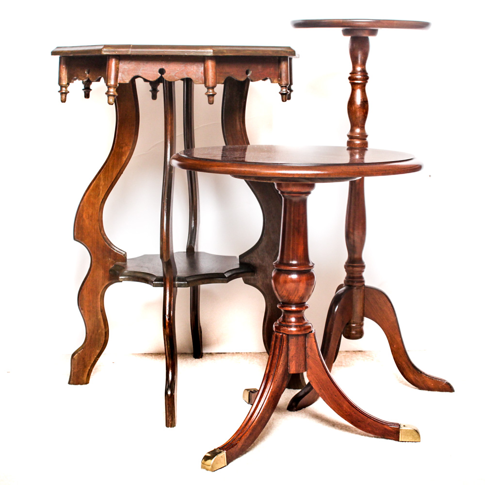 Three Vintage Accent Tables