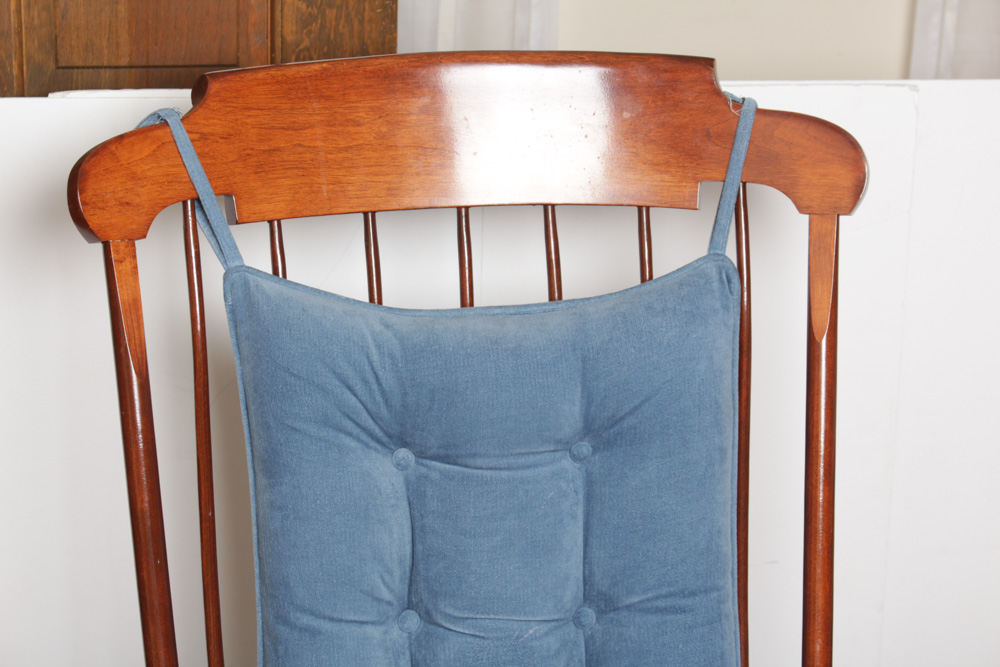 Nichols and Stone Cherry Wood Rocking Chair