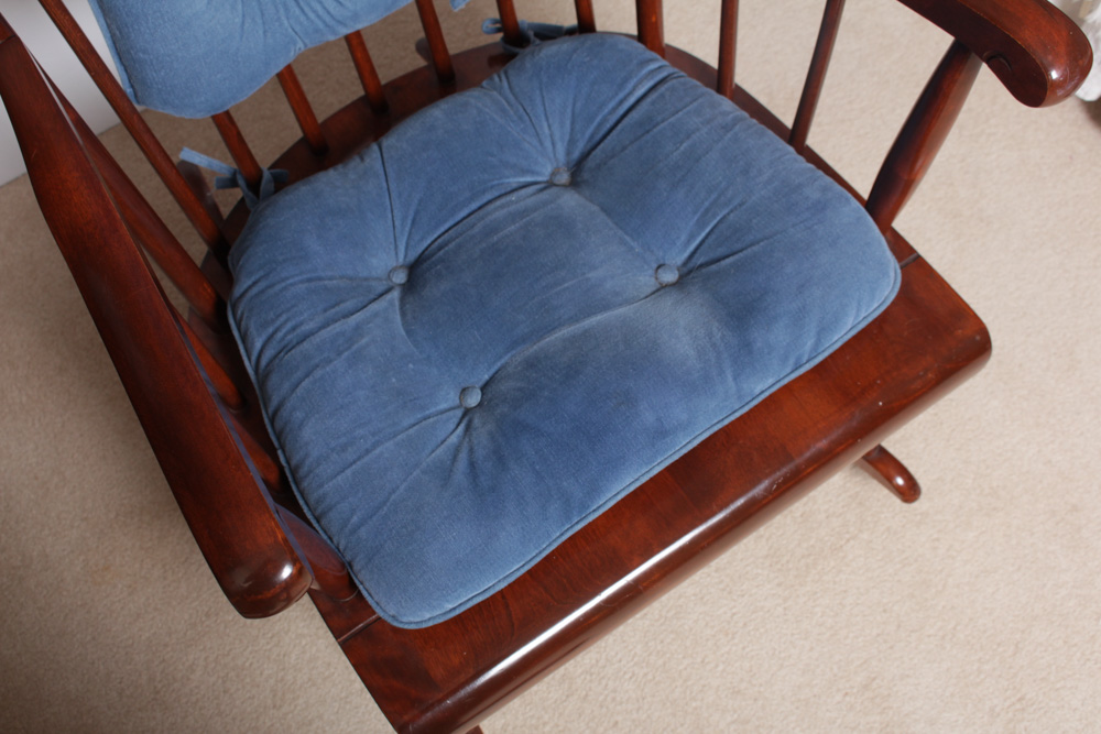 Nichols and Stone Cherry Wood Rocking Chair