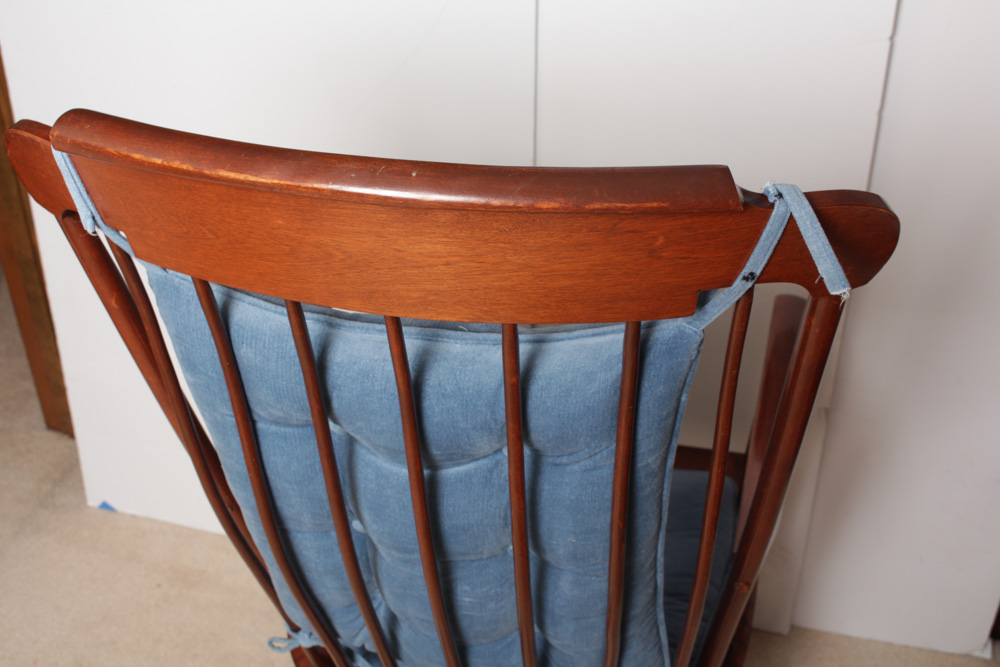 Nichols and Stone Cherry Wood Rocking Chair