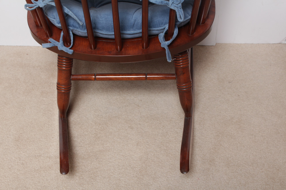 Nichols and Stone Cherry Wood Rocking Chair
