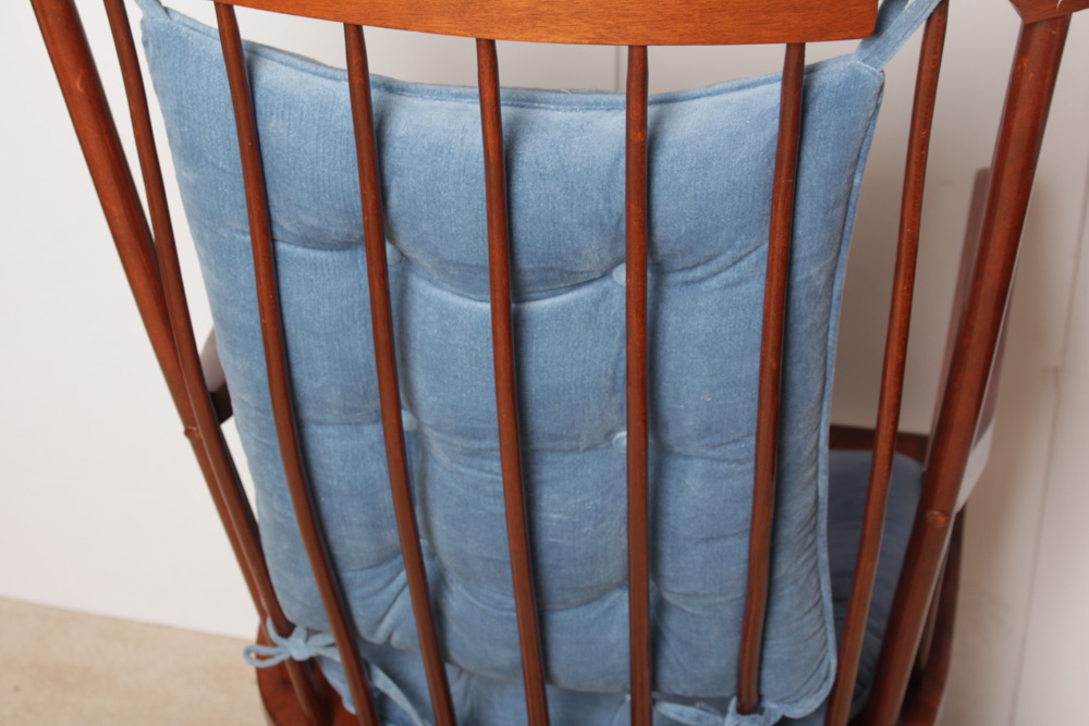 Nichols and Stone Cherry Wood Rocking Chair