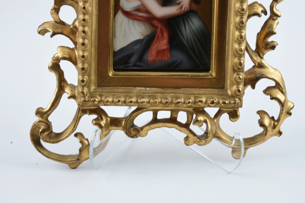 19th Cent. Porcelain Framed Plaque After Élisabeth Vigée Le Brun