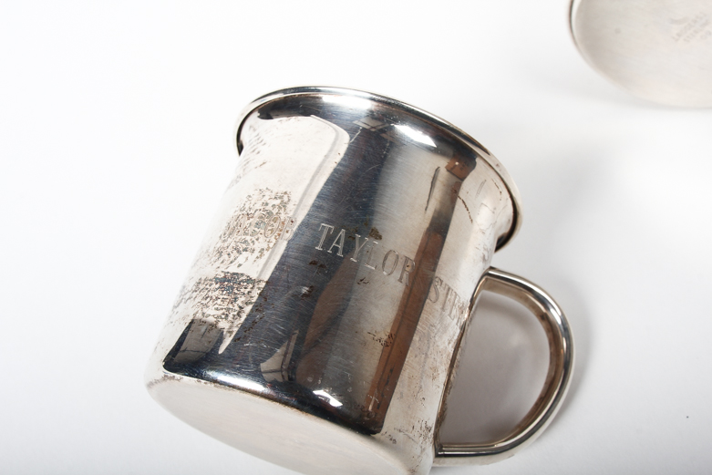 Collection of Towle and Rogers Sterling Silver Baby Cups