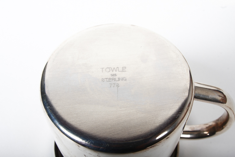 Collection of Towle and Rogers Sterling Silver Baby Cups