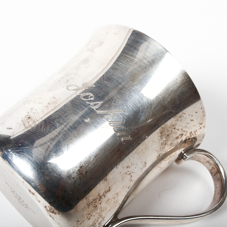 Tiffany & Co. Engraved Sterling Silver Teacup