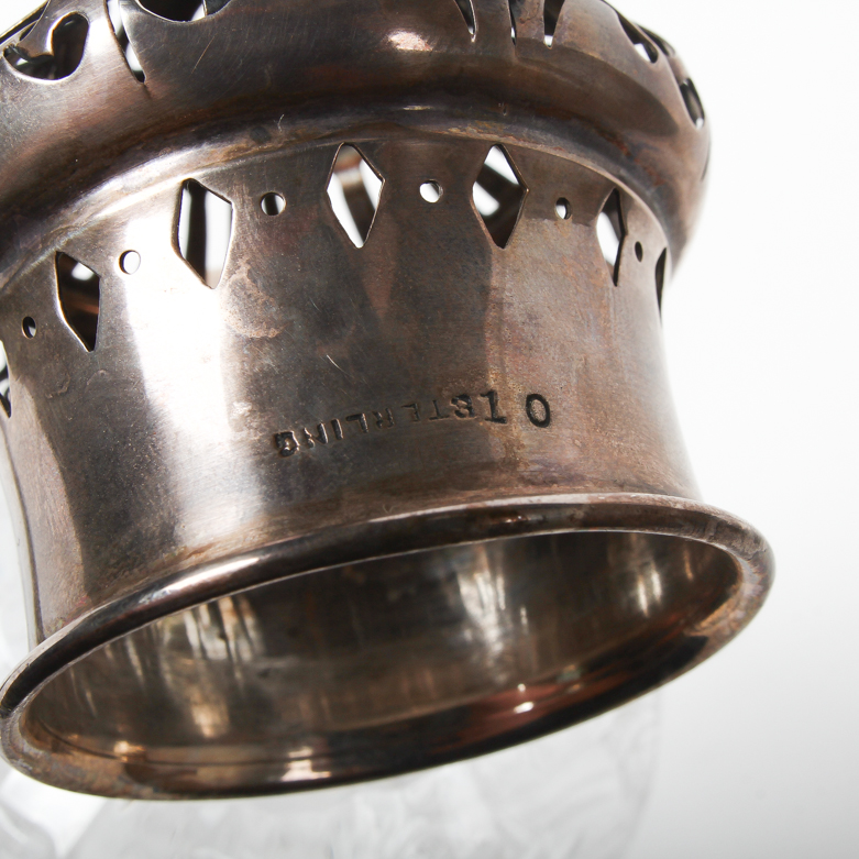 Vintage Sterling Silver and Cut Glass Sugar Shaker