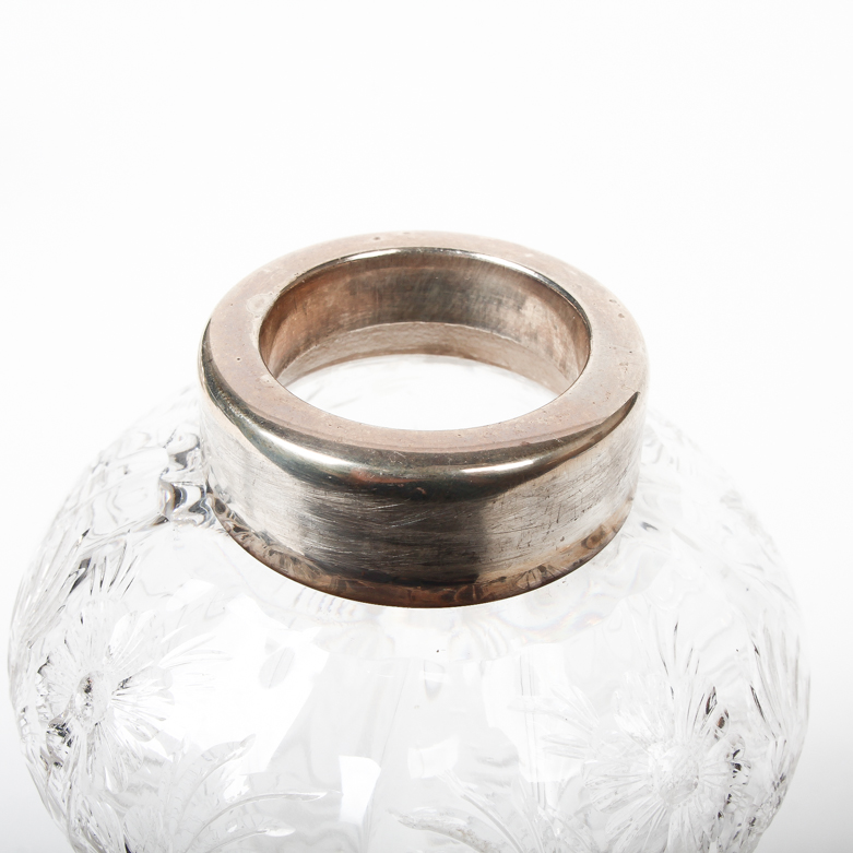 Vintage Sterling Silver and Cut Glass Sugar Shaker