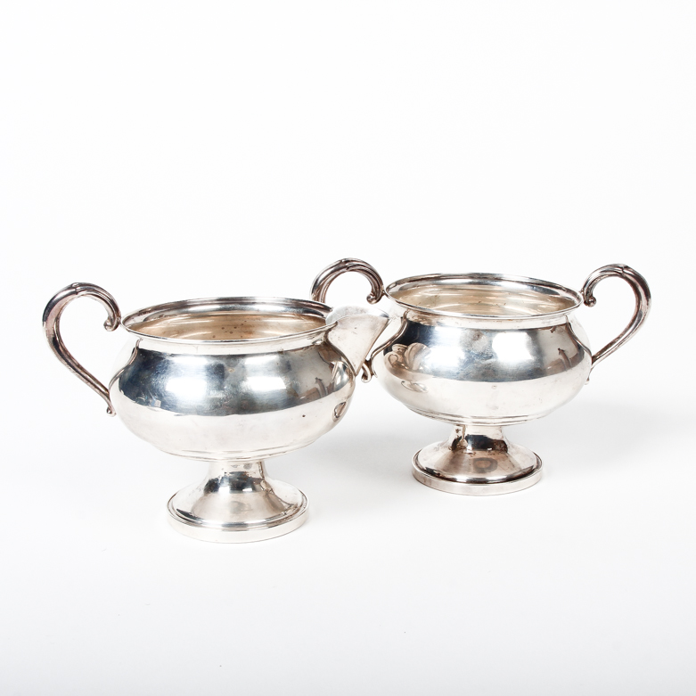 Fisher Weighted Sterling Silver Cream and Sugar Set