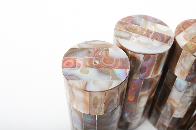 Set of Abalone Salt and Pepper Shakers