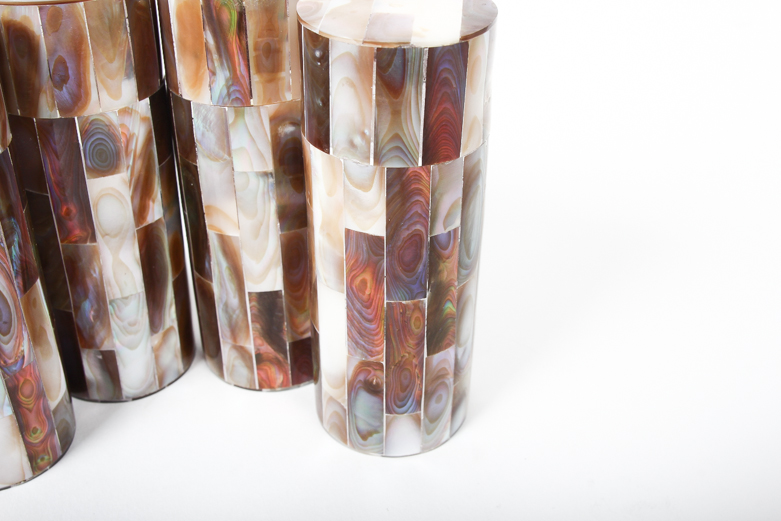Set of Abalone Salt and Pepper Shakers