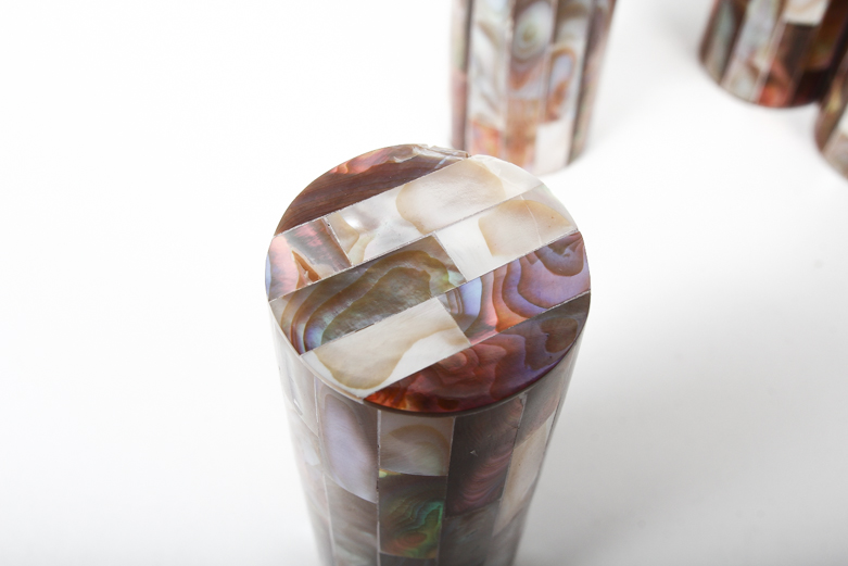 Set of Abalone Salt and Pepper Shakers
