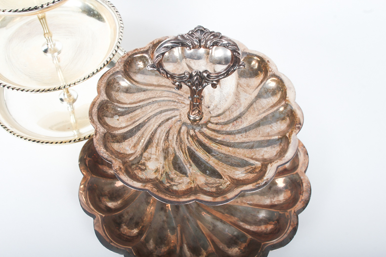 Vintage Tiered Tidbit Trays