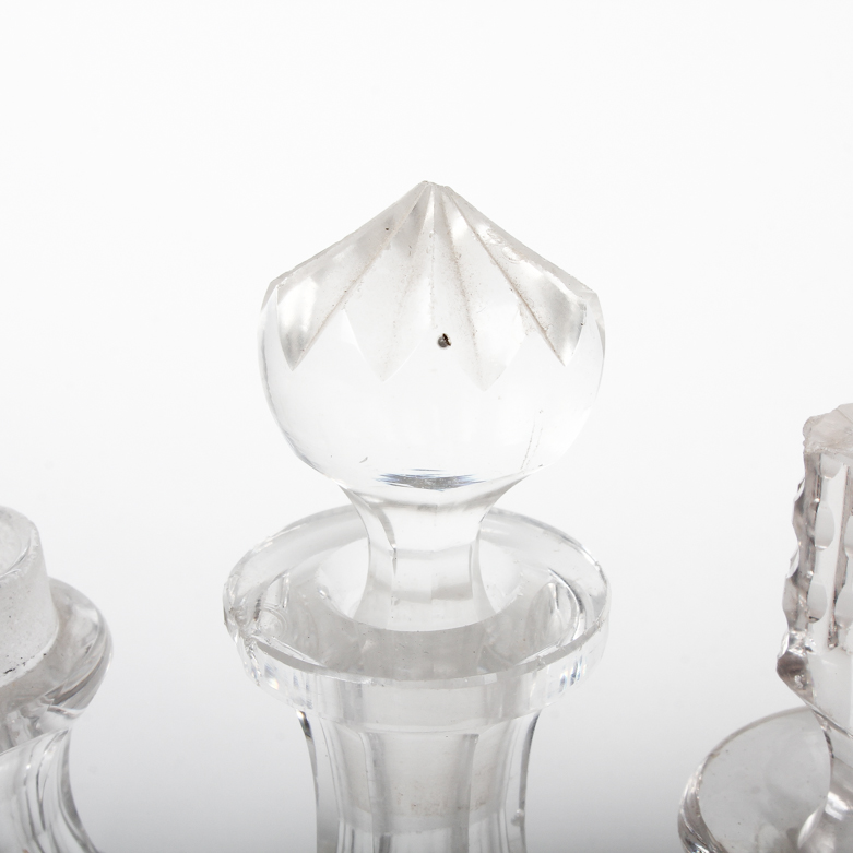 Victorian Sterling Silver and Glass Condiment Set
