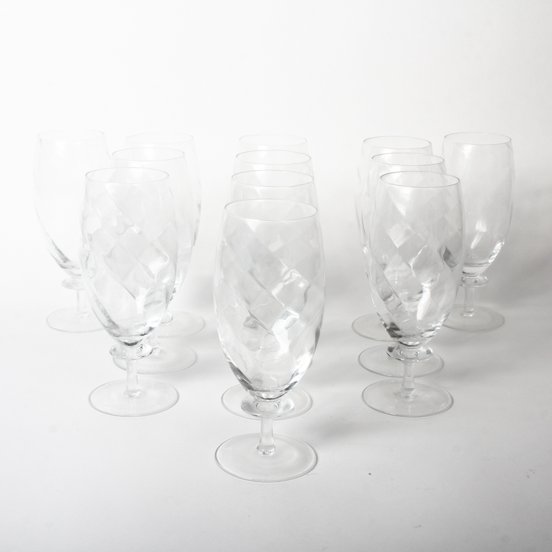 Set of Footed Iced Tea Glasses