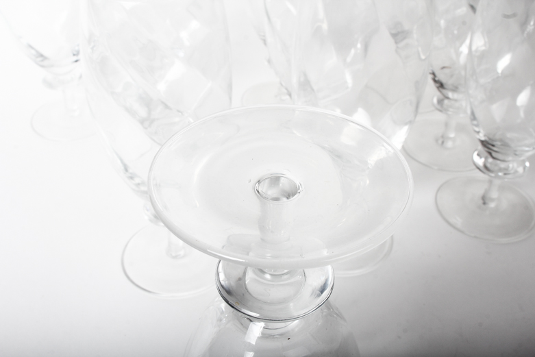 Set of Footed Iced Tea Glasses