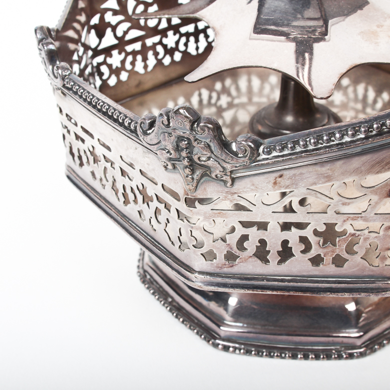 James Dixon & Sons Silver Plate Condiment Caddy