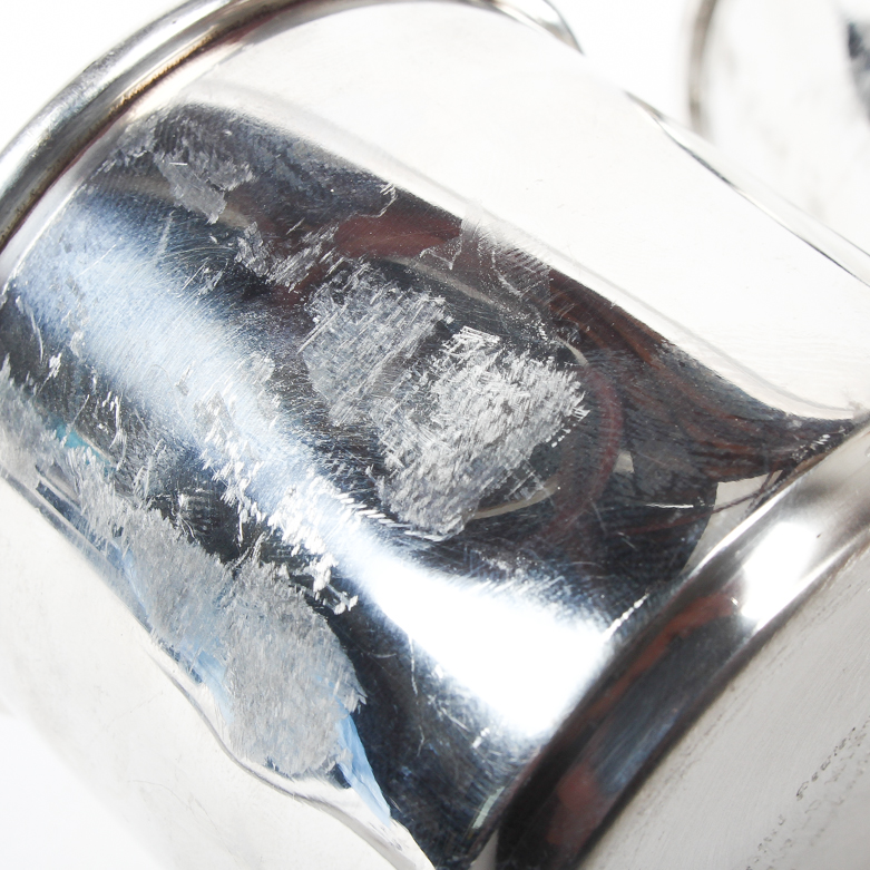 Pair of Hand Crafted Pewter Cups