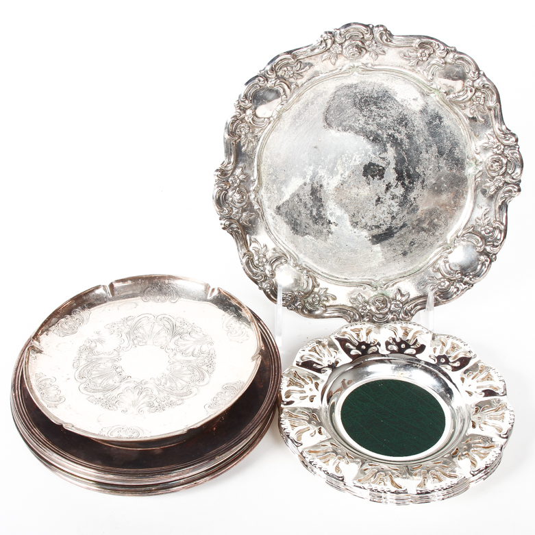 Silver Plated Servingware Including Towle and Sheffield