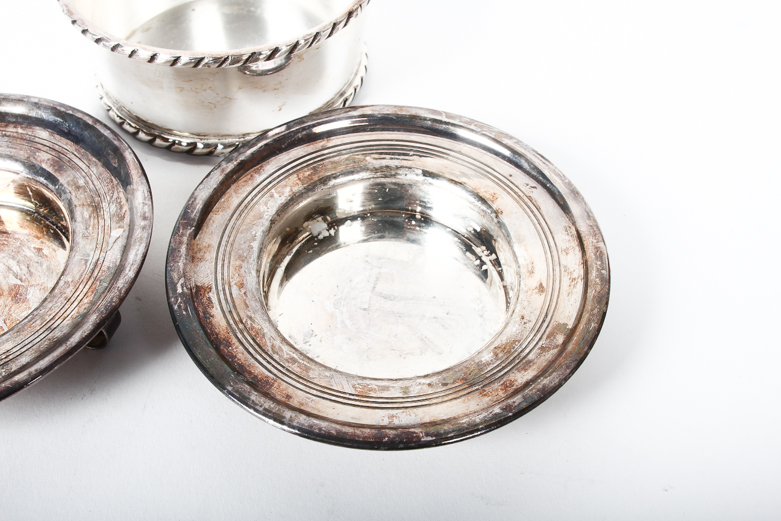 Silver Plated Candle Holders and Dish