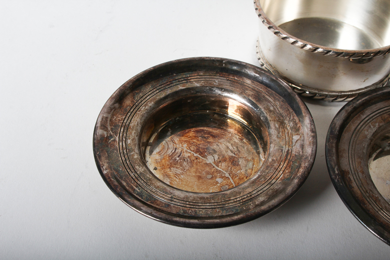 Silver Plated Candle Holders and Dish