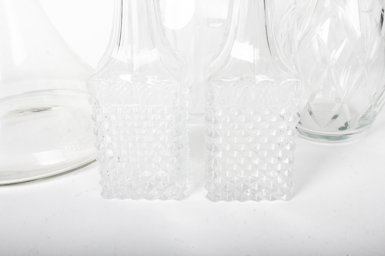Assorted Glass Decanters