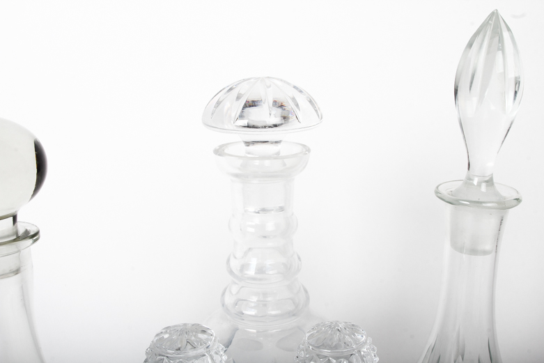 Assorted Glass Decanters