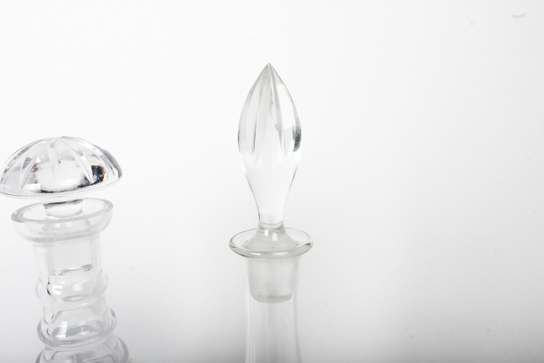 Assorted Glass Decanters