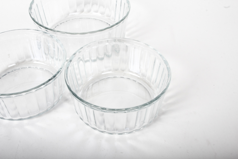 Set of Glass Souffle Dishes