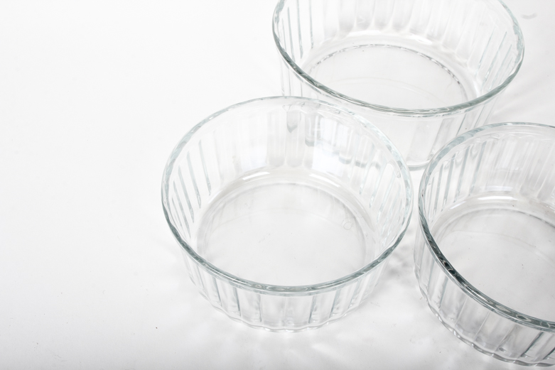 Set of Glass Souffle Dishes