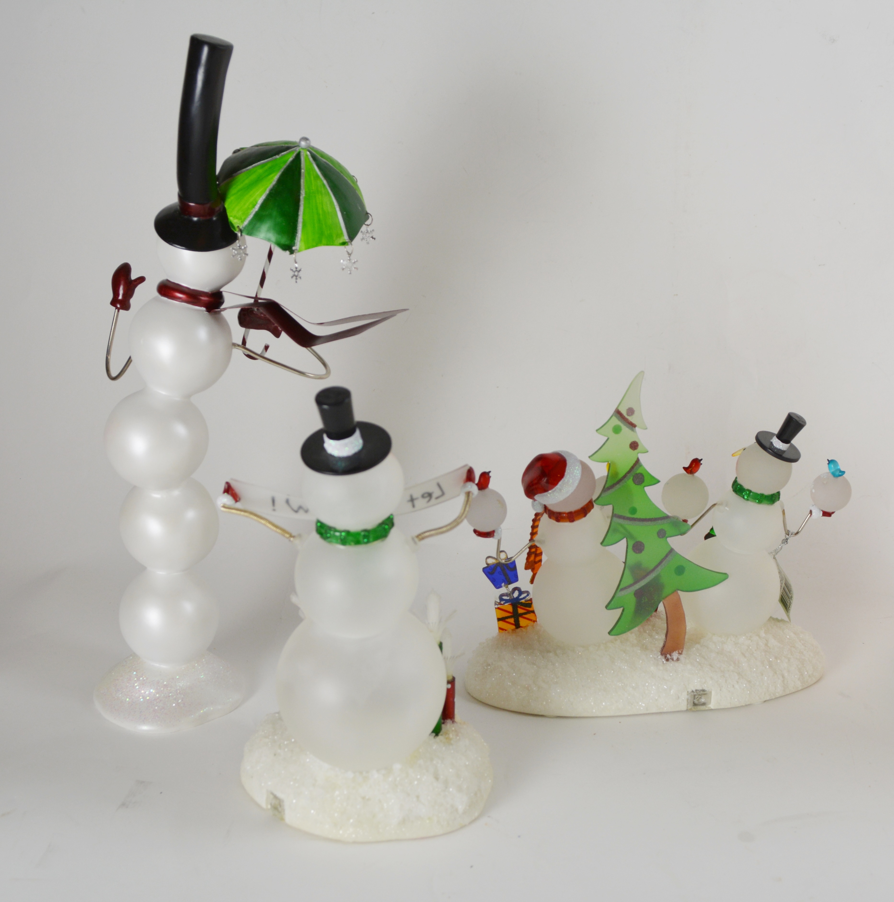 Glass Snowman Collection