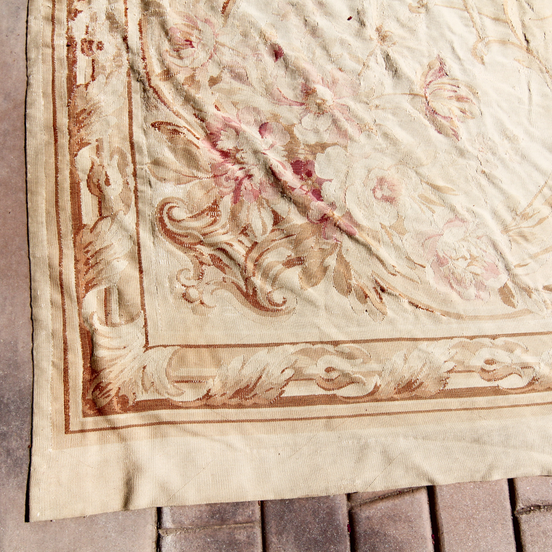 Antique French Aubusson Rug
