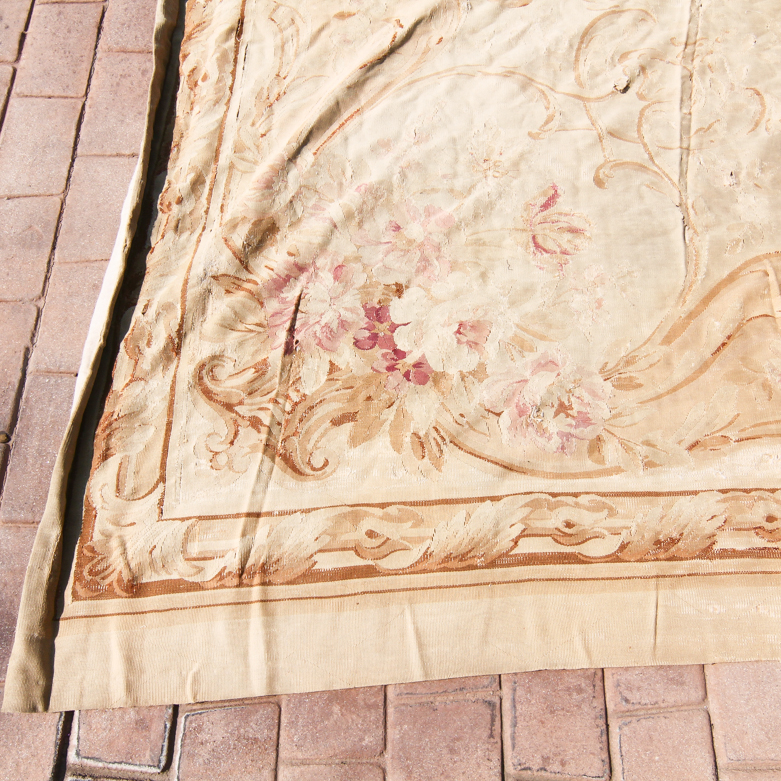 Antique French Aubusson Rug