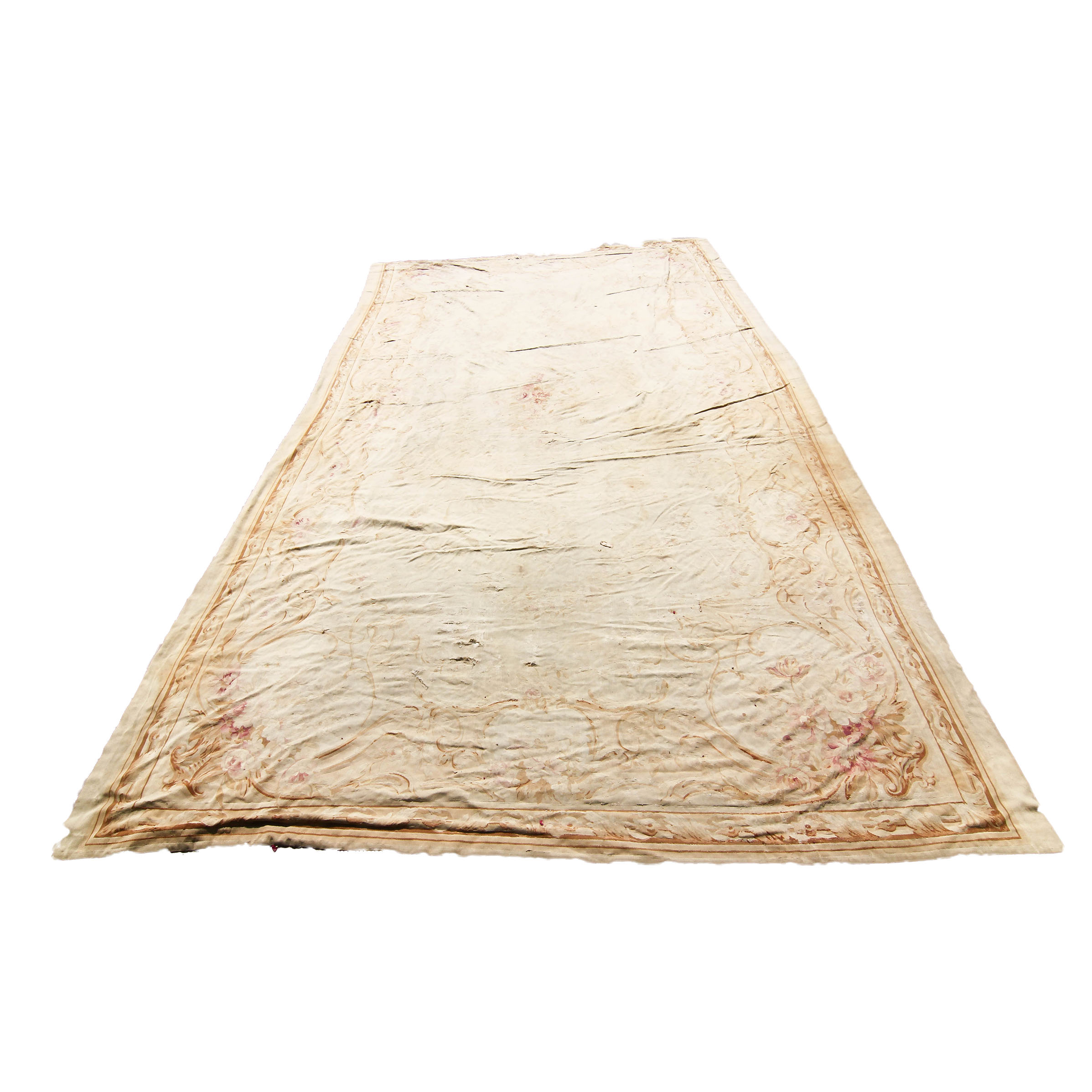 Antique French Aubusson Rug