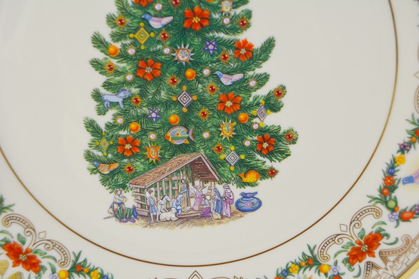 Lenox 1999 Mexico Christmas Trees Around The World Collector Plate