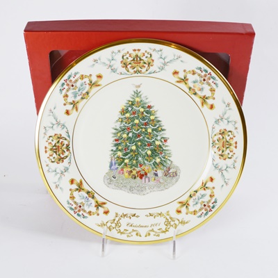 Lenox 2001 Ireland Christmas Trees Around The World Collector Plate